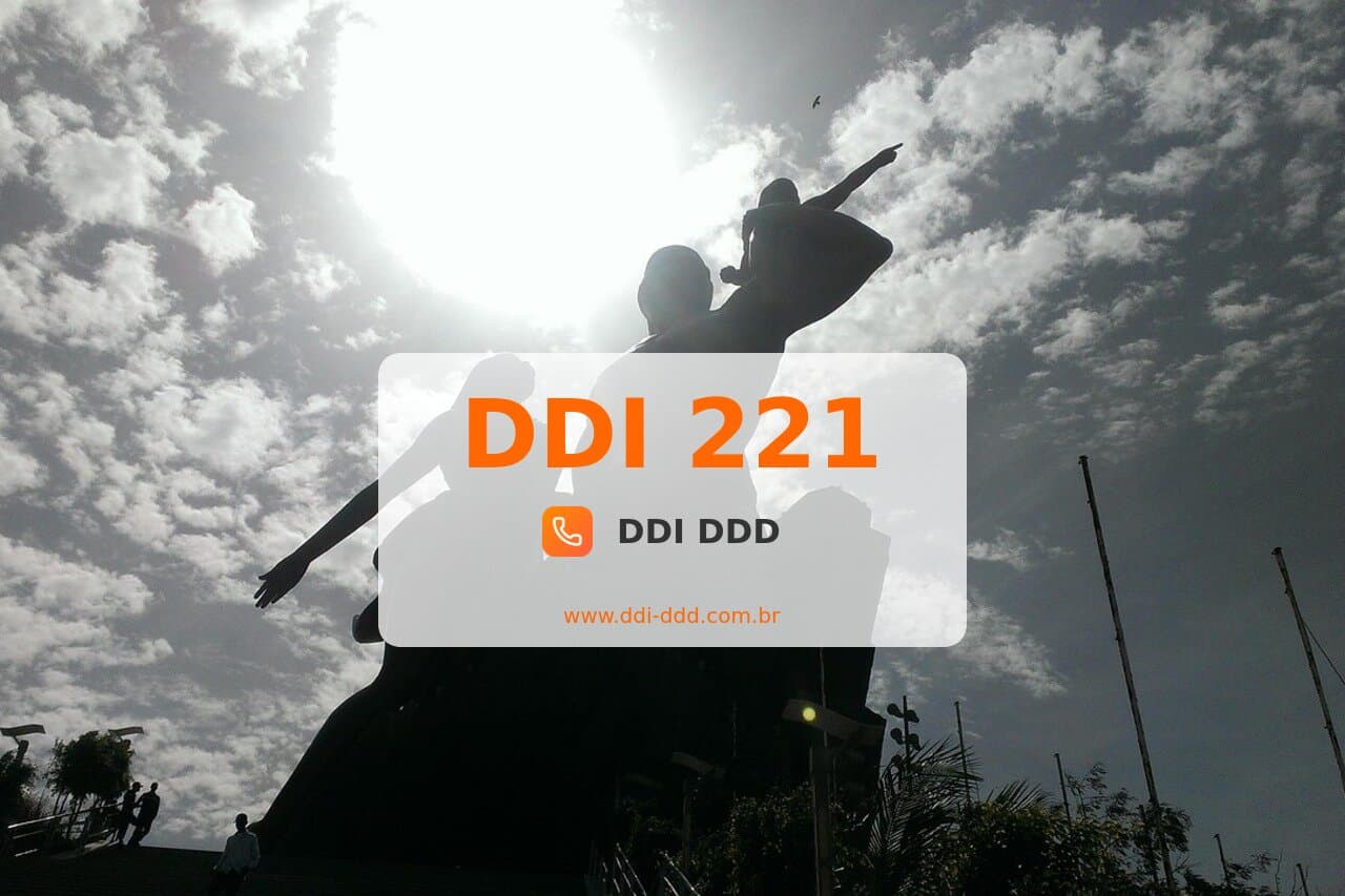 Imagem com DDI 221 - Senegal