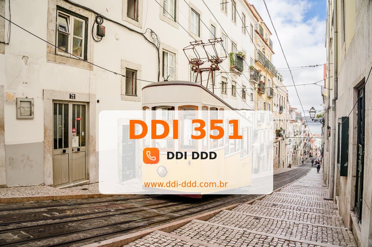 Imagem com DDI 351 - Portugal