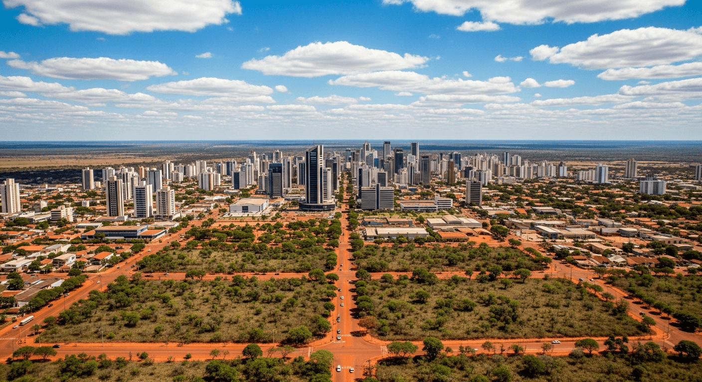 DDD 67 — Campo Grande, estado de Mato Grosso do Sul (MS) Campo Grande, MS — ilustração do DDD 67 no estado de Mato Grosso do Sul