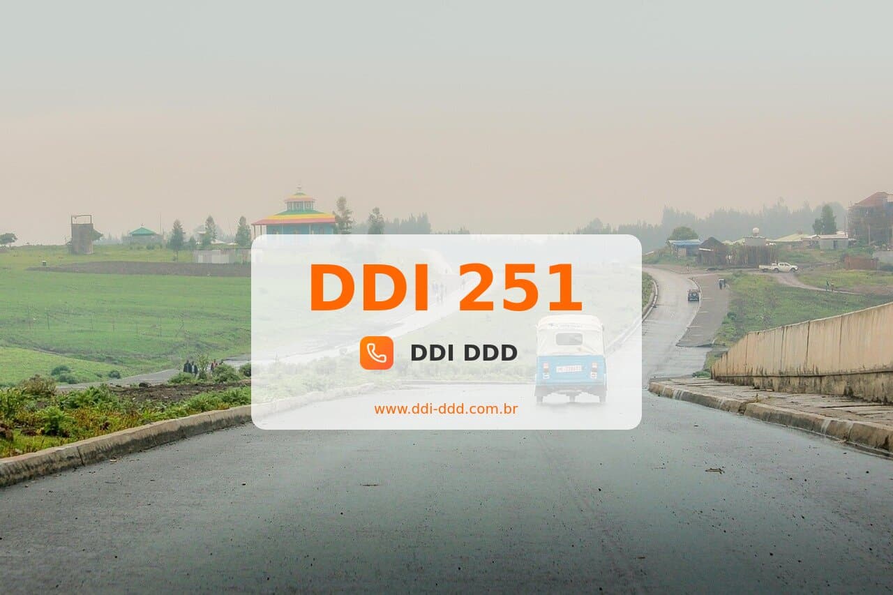 DDI 251 Imagem com DDI 251 - Etiópia