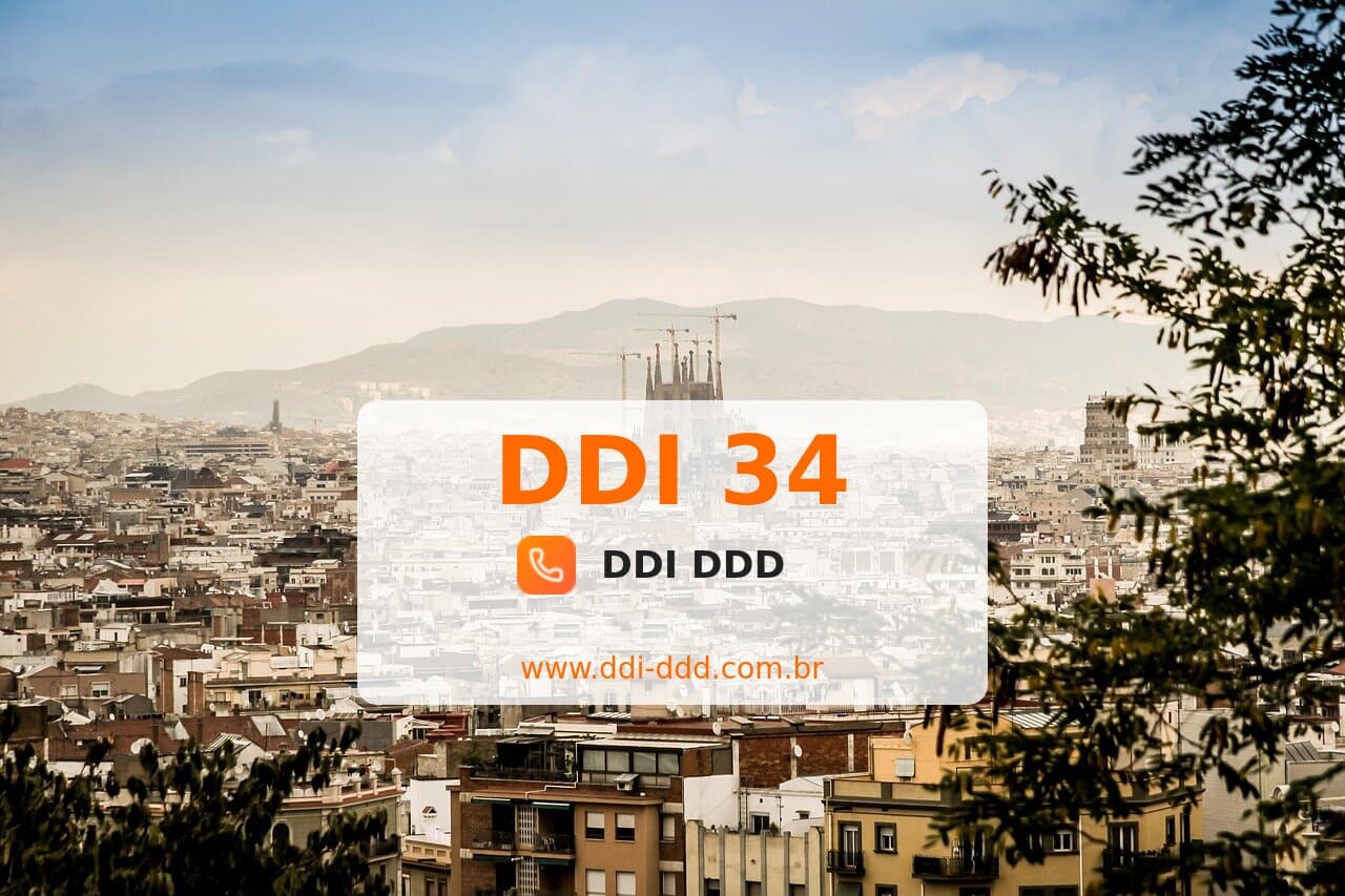 DDI 34 Imagem com DDI 34 - Espanha
