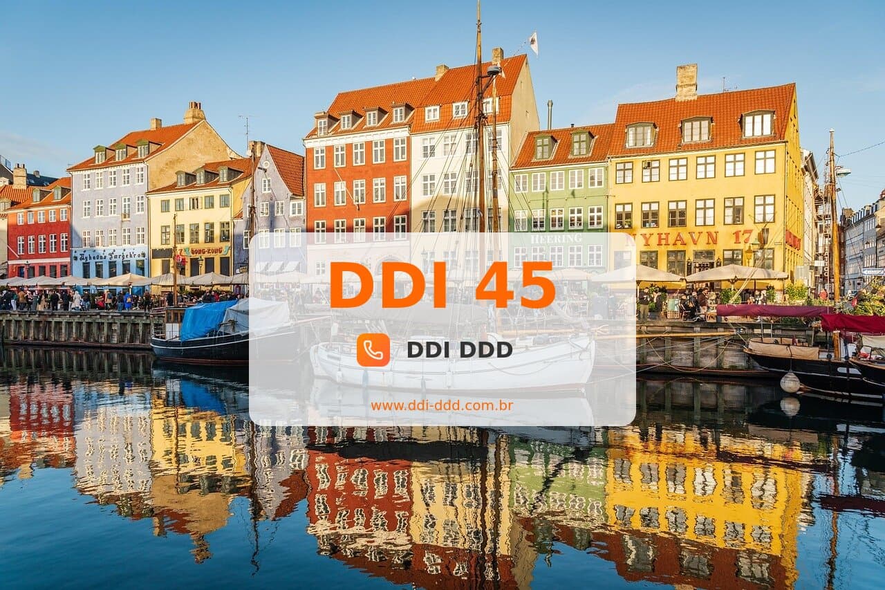 DDI 45 Imagem com DDI 45 - Dinamarca