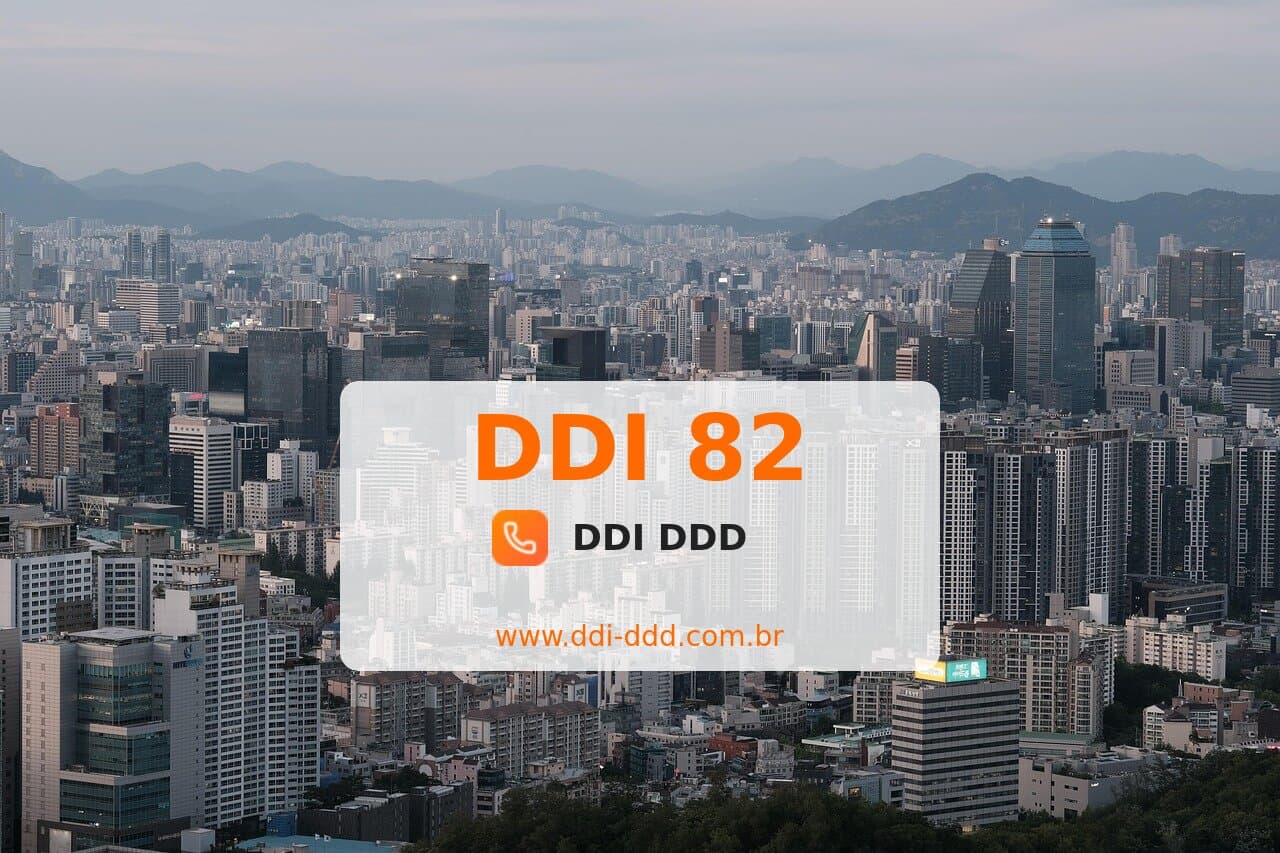 DDI 82 Imagem com DDI 82 - Coreia do Sul