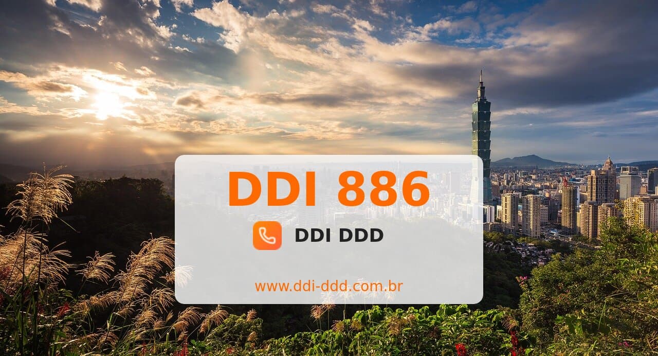 DDI 886 Imagem com DDI 886 - Taiwan