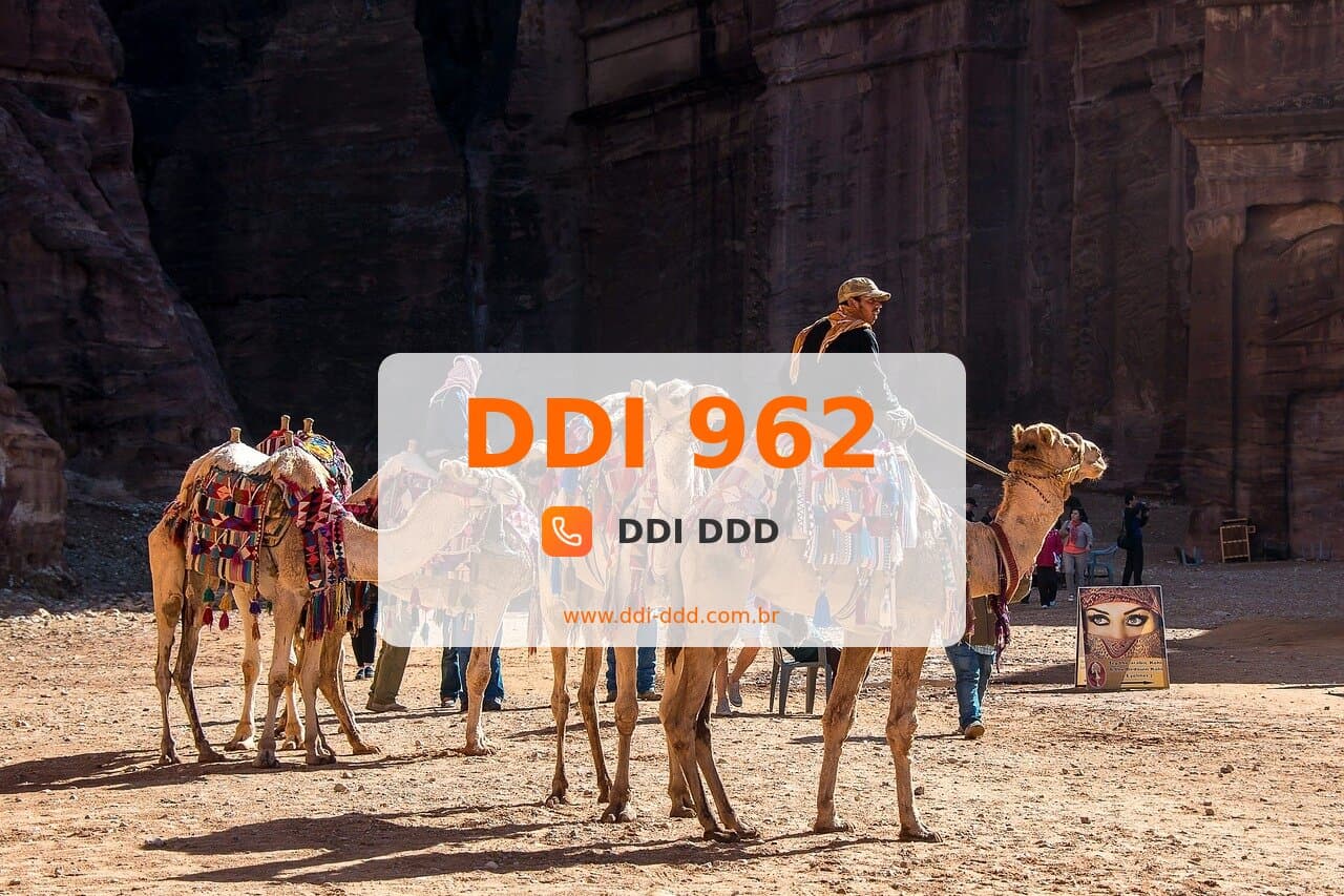 DDI 962 Imagem com DDI 962 - Jordânia