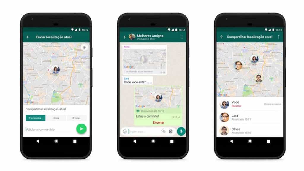 Serviço de Localização Atual é liberado pelo WhatsApp