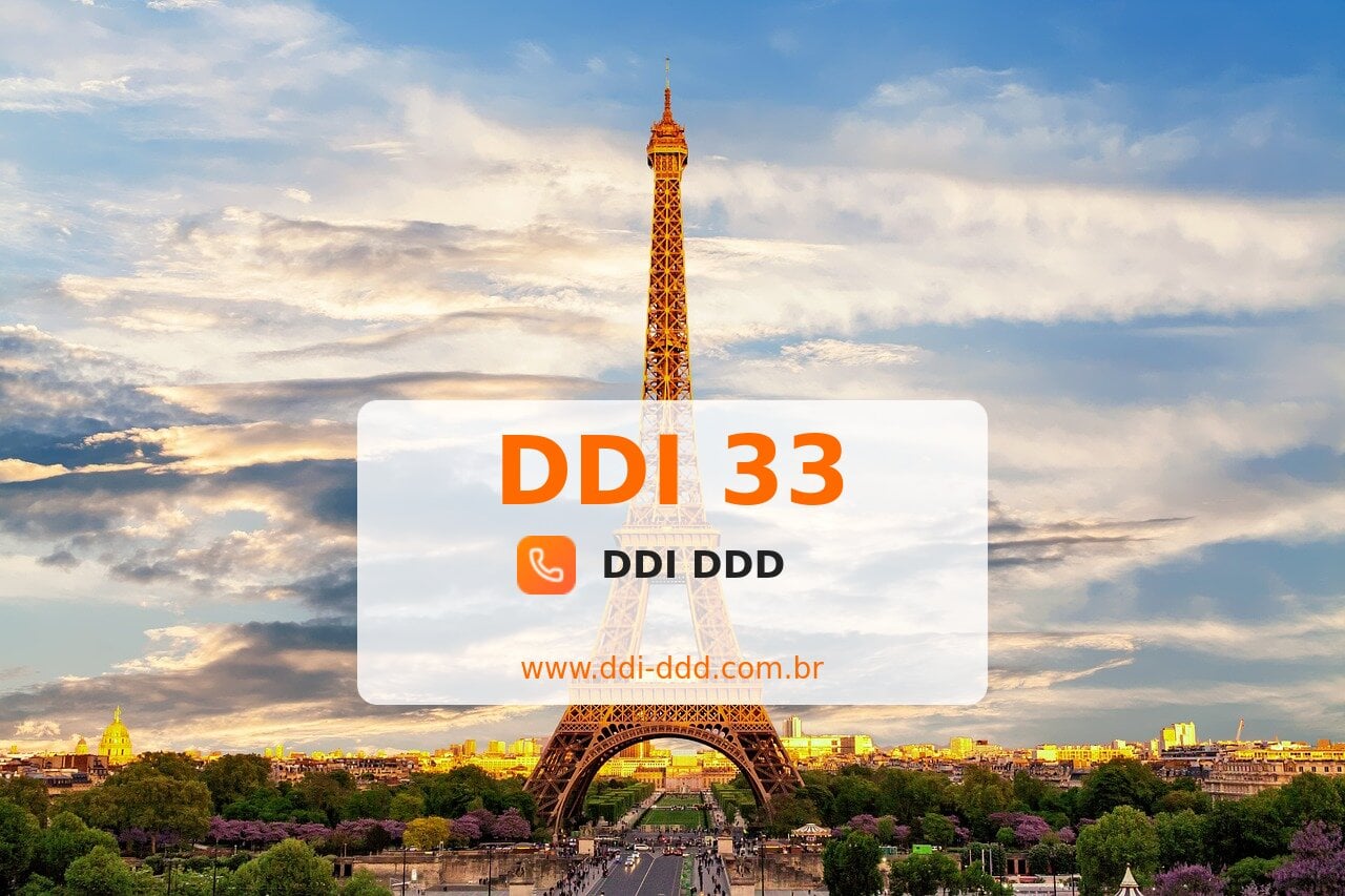 DDI 33 Imagem com DDI 33 - França