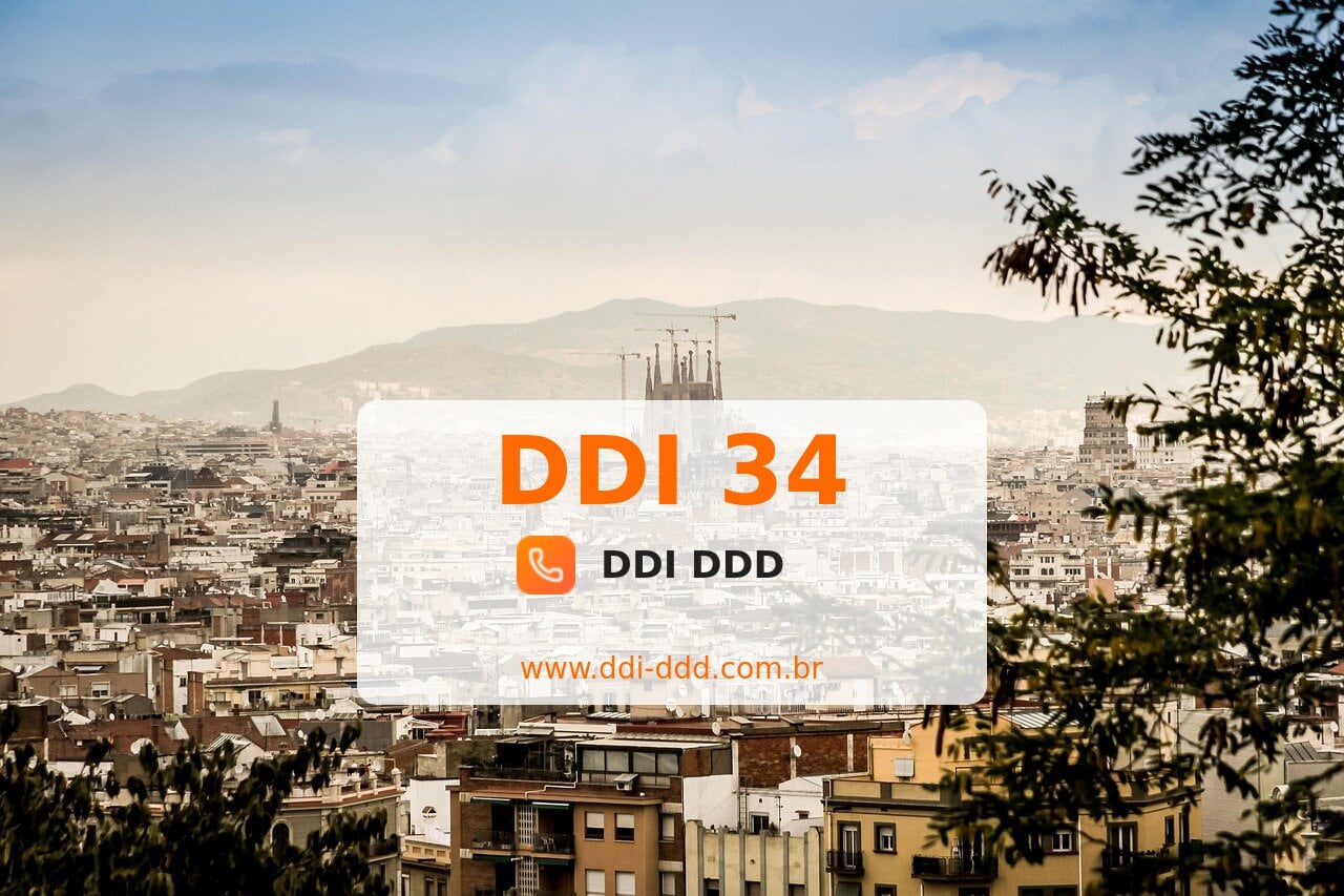 DDI 34 Imagem com DDI 34 - Espanha