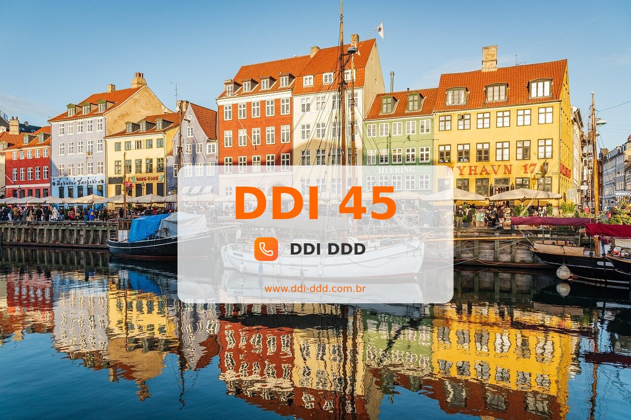 DDI 45 Imagem com DDI 45 - Dinamarca
