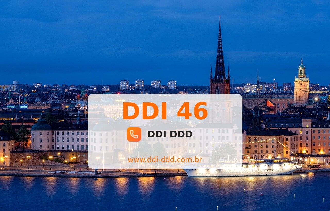 DDI 46 Imagem com DDI 46 - Suécia