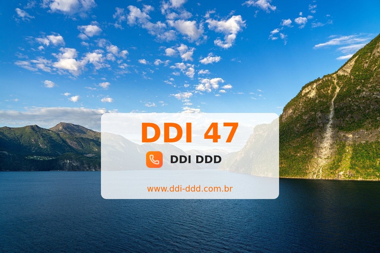DDI 47 Imagem com DDI 47 - Noruega