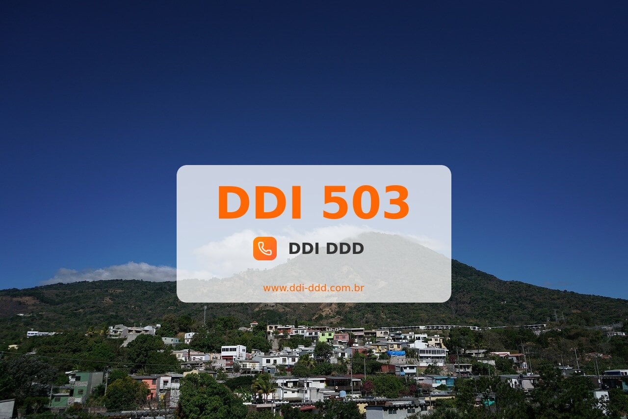 DDI 503 Imagem com DDI 503 - El Salvador