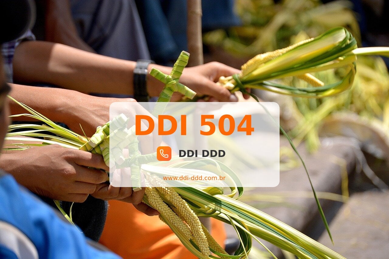 DDI 504 Imagem com DDI 504 - Honduras