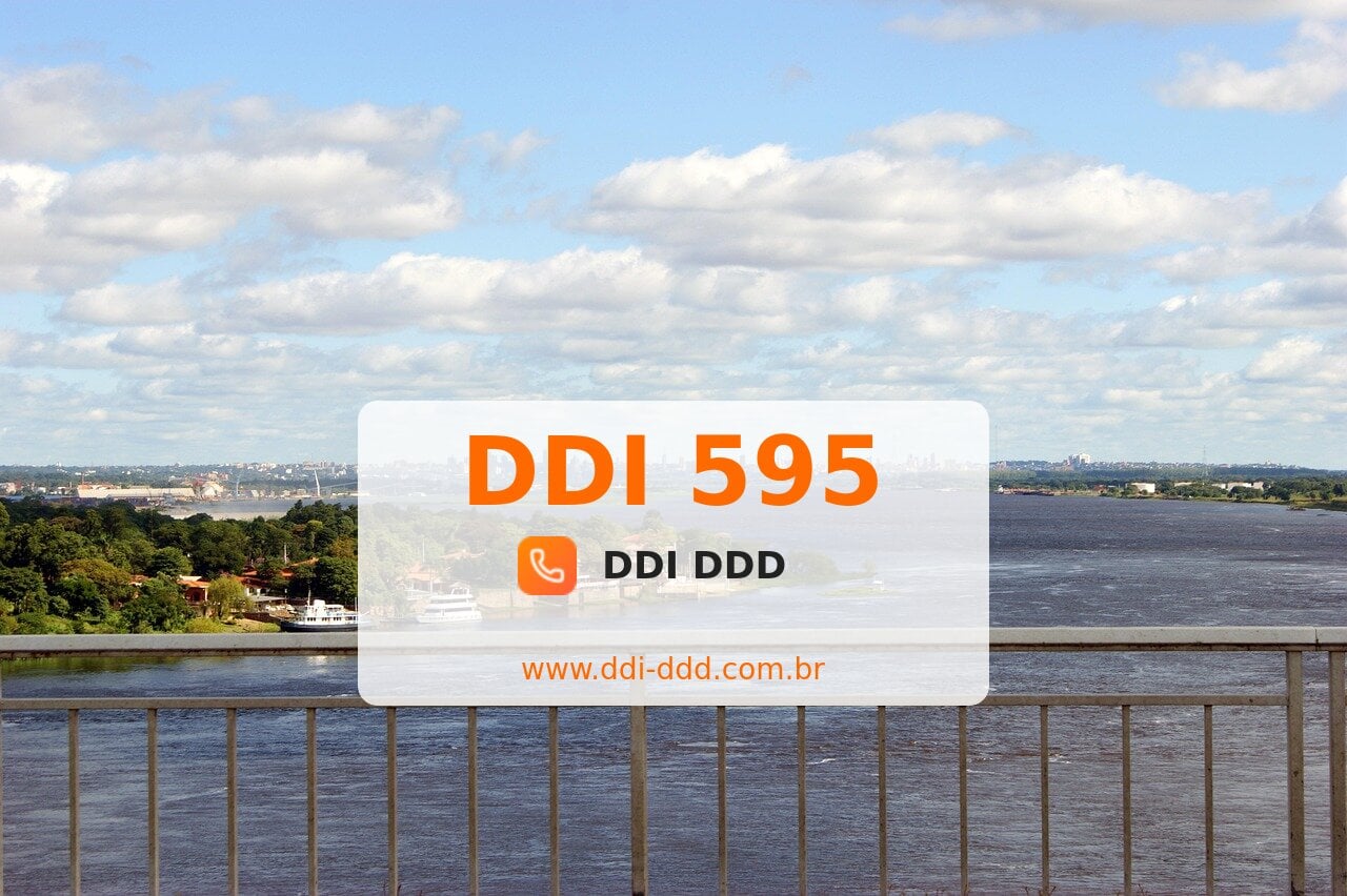 DDI 595 Imagem com DDI 595 - Paraguai