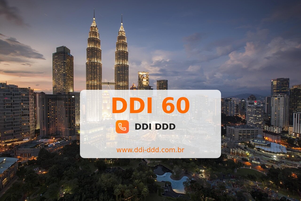 DDI 60 Imagem com DDI 60 - Malásia