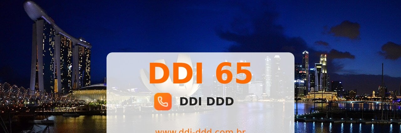DDI 65 Imagem com DDI 65 - Singapura