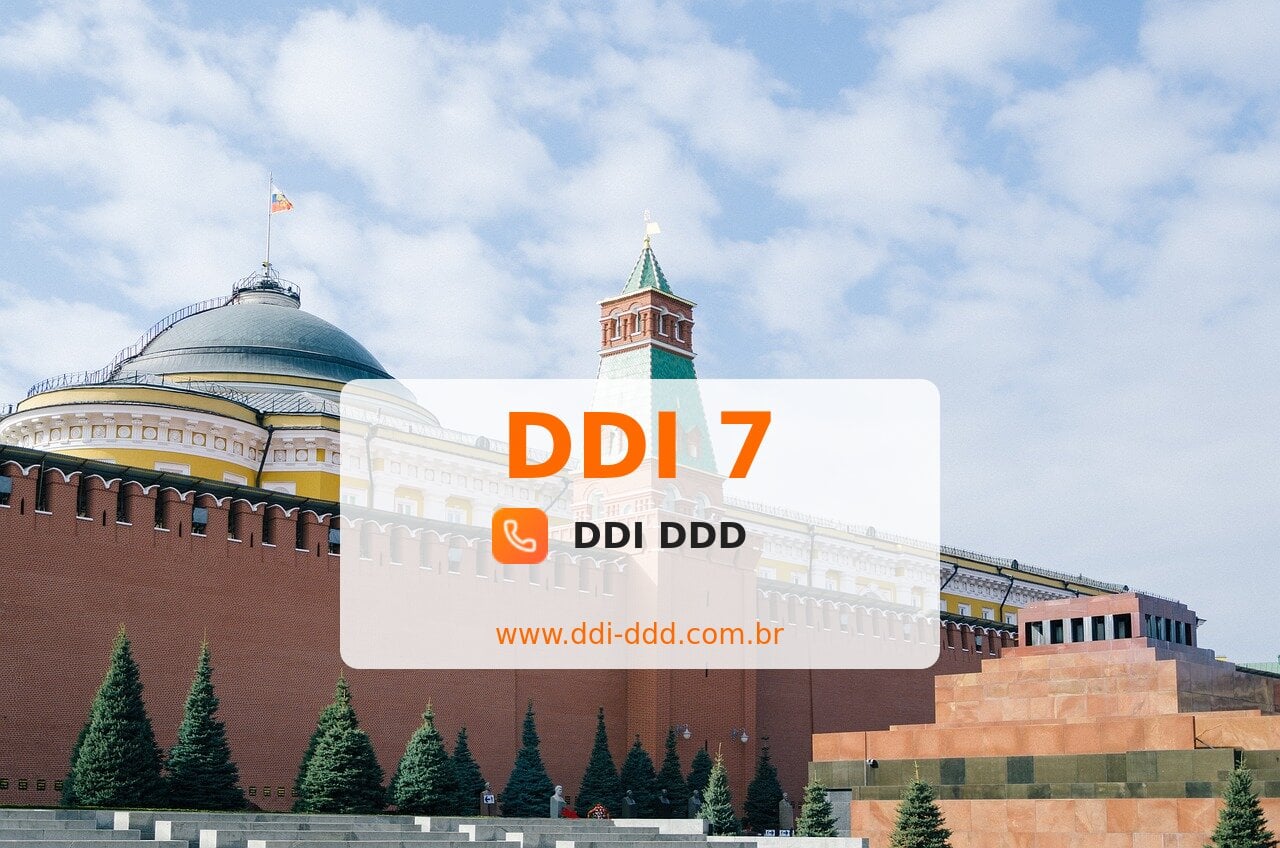DDI 7 Imagem com DDI 7 - Rússia