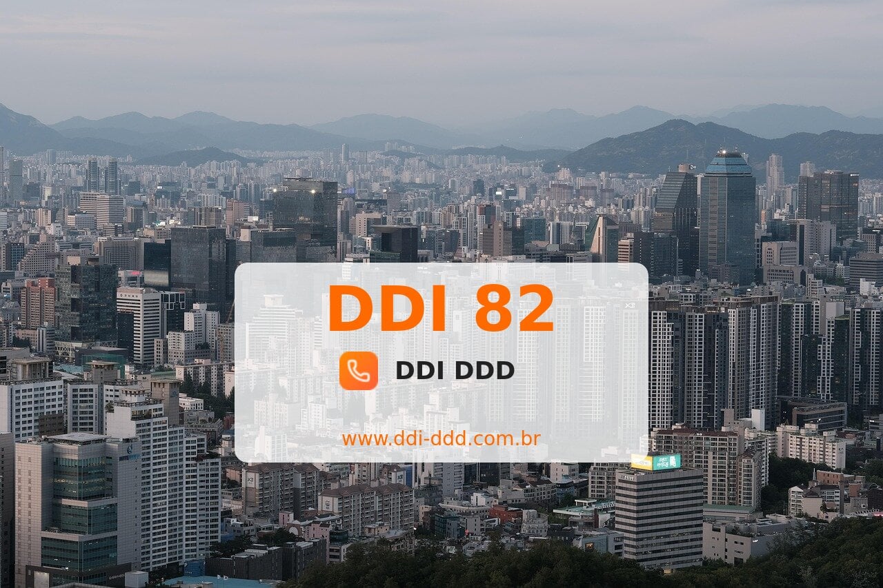 DDI 82 Imagem com DDI 82 - Coreia do Sul