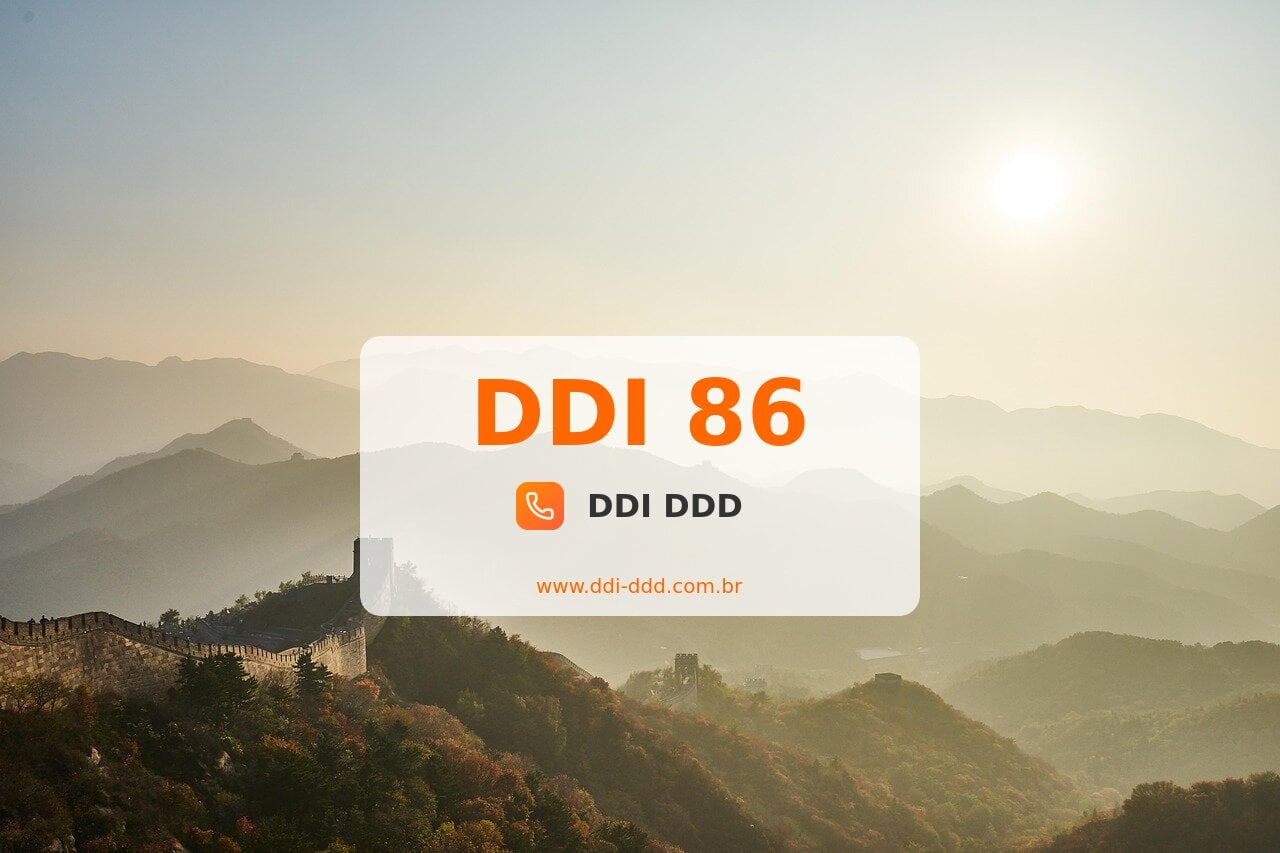 DDI 86 Imagem com DDI 86 - China