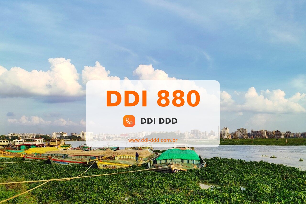 DDI 880 Imagem com DDI 880 - Bangladesh