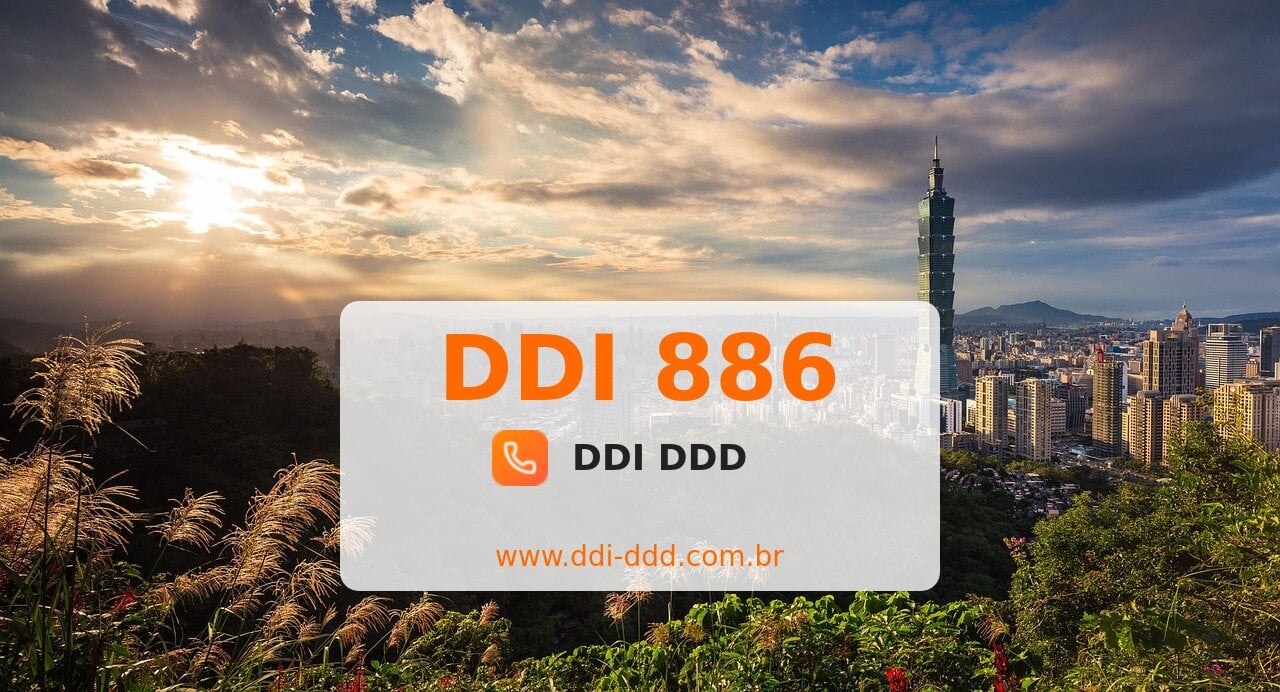 DDI 886 Imagem com DDI 886 - Taiwan