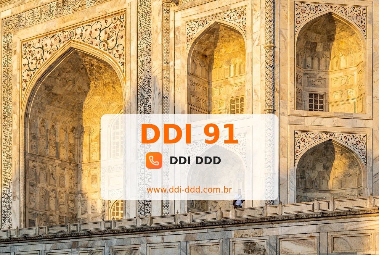 DDI 91 Imagem com DDI 91 - Índia