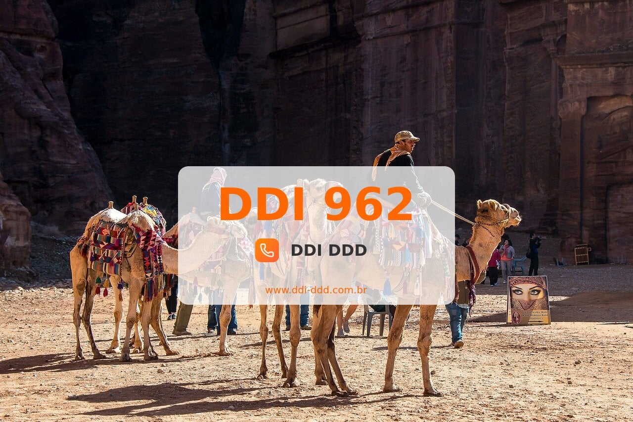 DDI 962 Imagem com DDI 962 - Jordânia