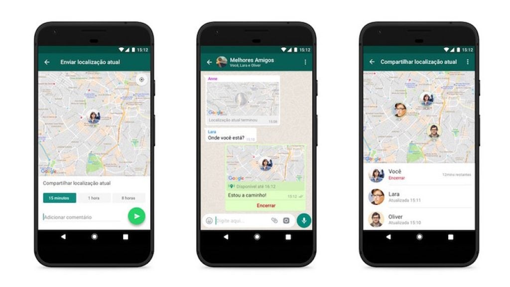 Serviço de Localização Atual é liberado pelo WhatsApp